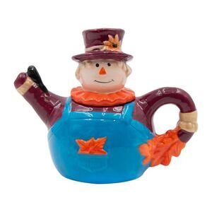 Radiant Treasures Scarecrow Ceramic Teapot
